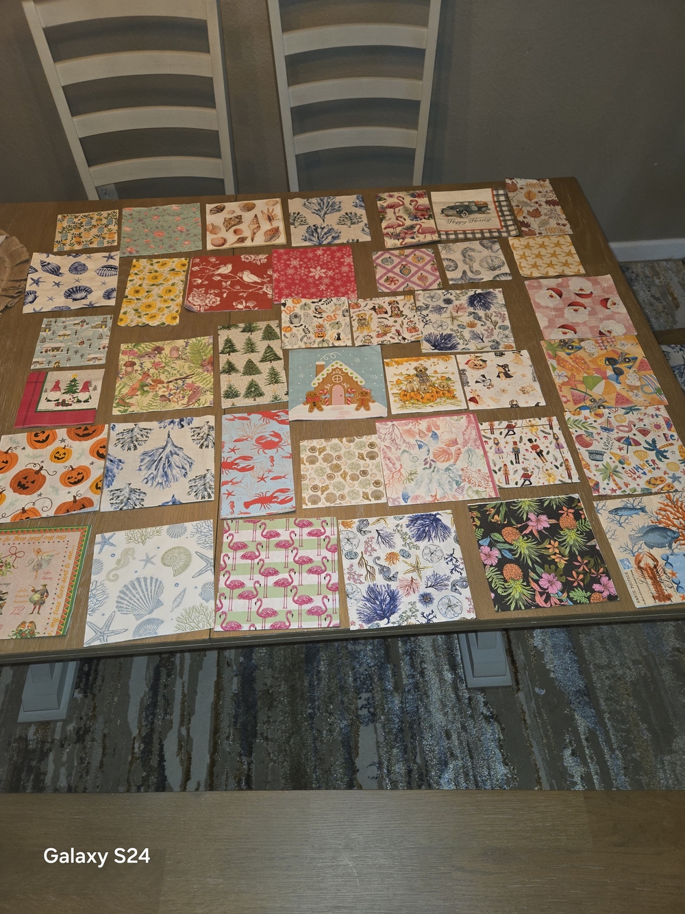Assorted Decorative Paper Napkins Lot Of 39 For Decoupage Coastal Holiday